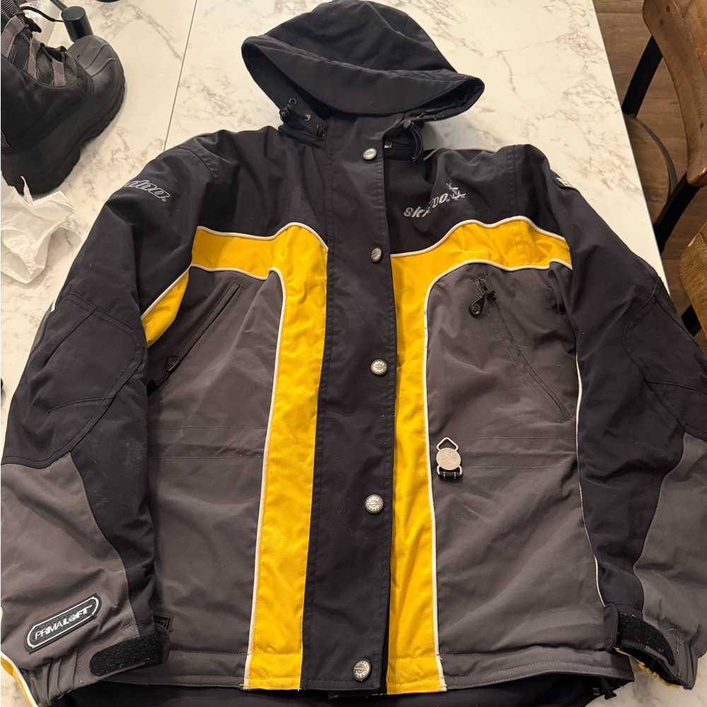 Ski-Doo Women's Black and Yellow Jacket S